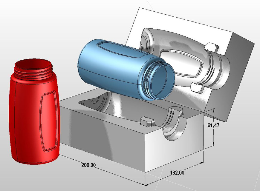 solidworks, diseño envases, modelado, gramaje, cavidad de soplo, ingenieria, ingeniero, diseño 3d, diseño industrial, diseño cad,